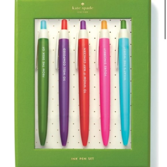 kate spade Other - Kate Spade So Well Composed Ink Pen Set